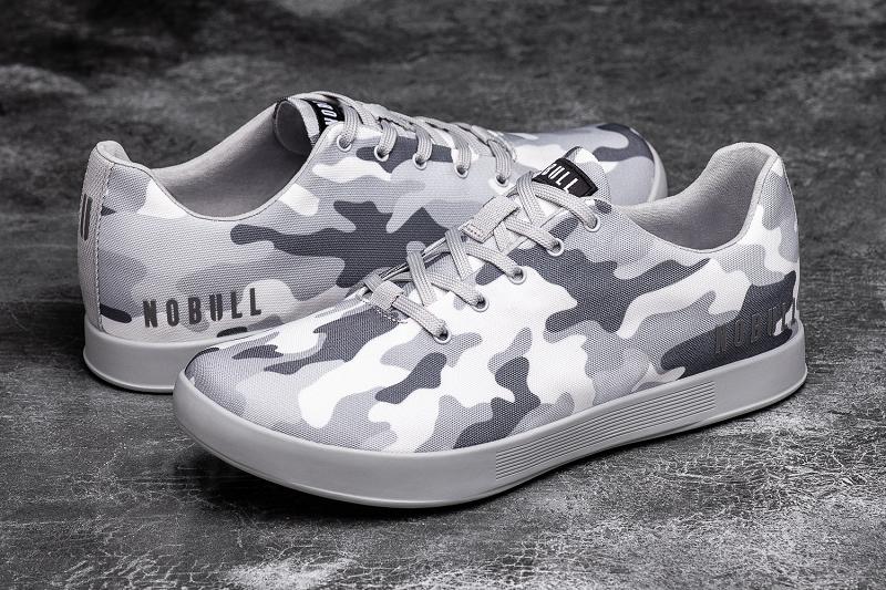 Women's Nobull Arctic Camo Canvas Trainers Dark / Grey | SG R2873V